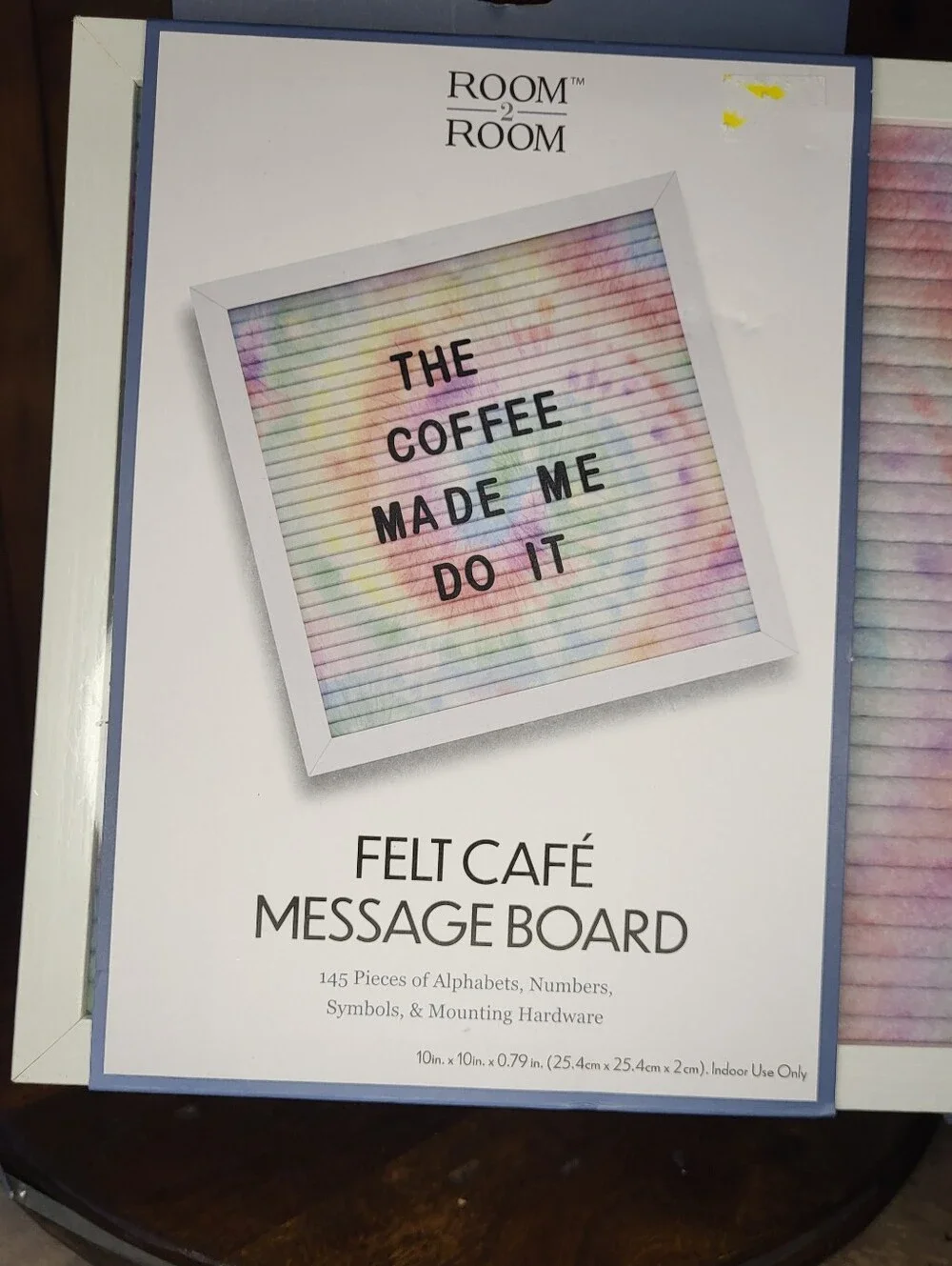 Felt Café Message Board - Pastel Rainbow